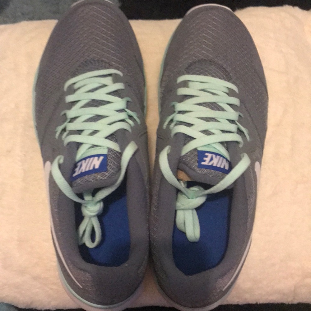 Gray Nike sneakers